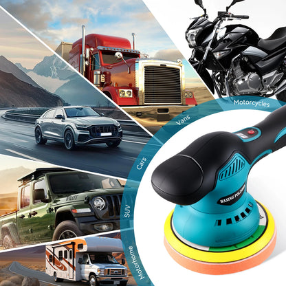 Cordless Car Polisher 8-Speed Electric Waxing Tool