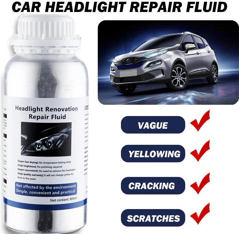 Car Headlight Restoration Kit – Chemical Polish 800 ml