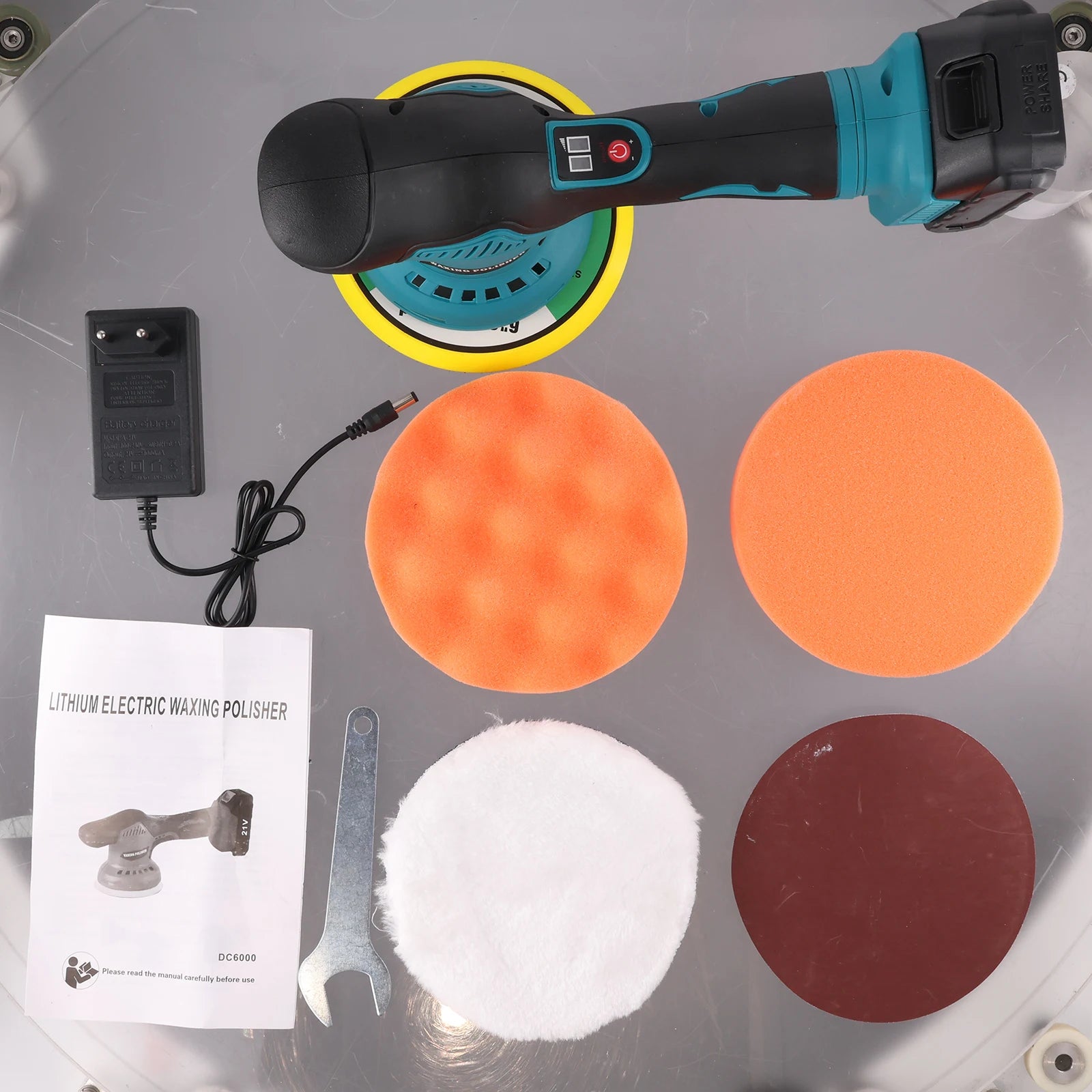 Cordless Car Polisher 8-Speed Electric Waxing Tool