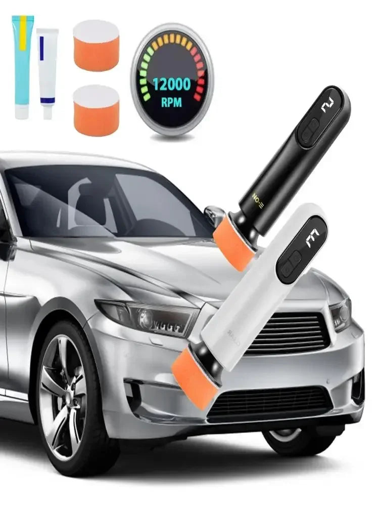 Mini Cordless Car Polisher – 3-Speed USB Rechargeable