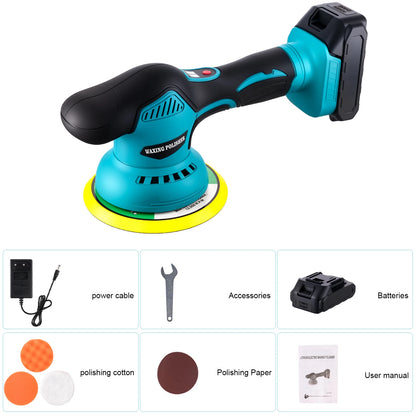 Cordless Car Polisher 8-Speed Electric Waxing Tool