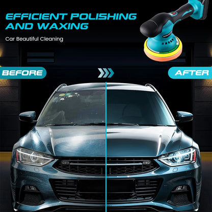 Cordless Car Polisher 8-Speed Electric Waxing Tool
