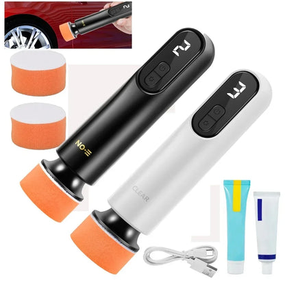 Mini Cordless Car Polisher – 3-Speed USB Rechargeable