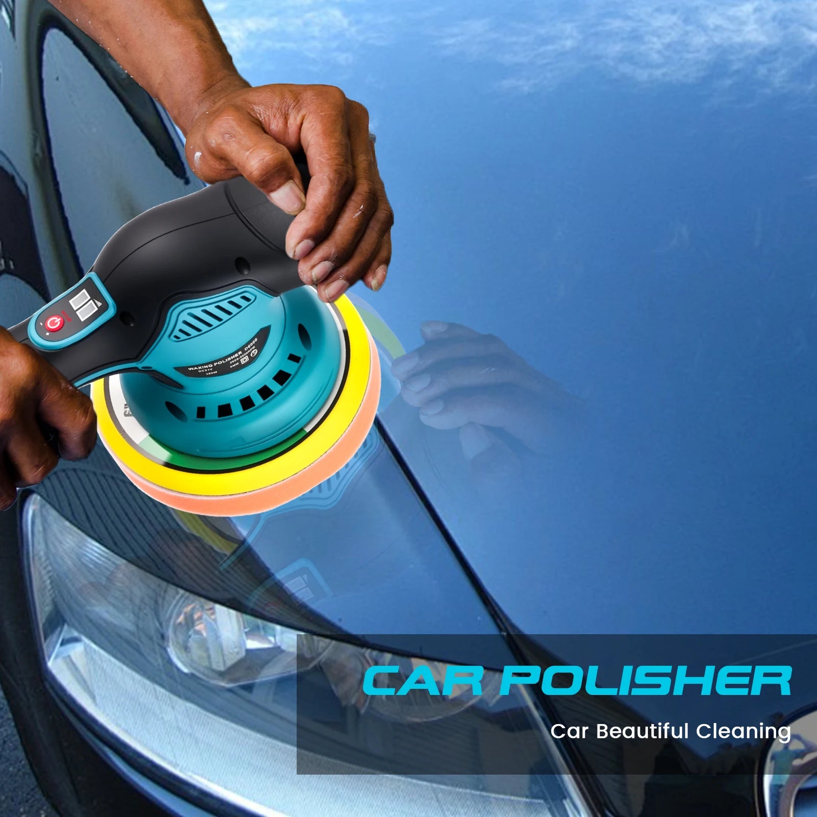 Cordless Car Polisher 8-Speed Electric Waxing Tool