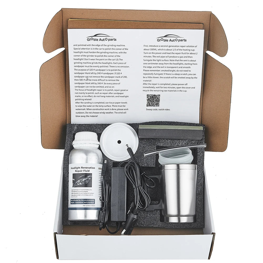 Car Headlight Restoration Kit – Chemical Polish 800 ml